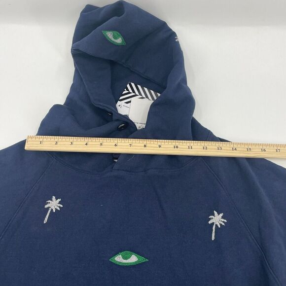 SR x Sandrine Rose x Free People Womens Jacket XS Palm Tree Hoodie Sweater - Picture 15 of 15